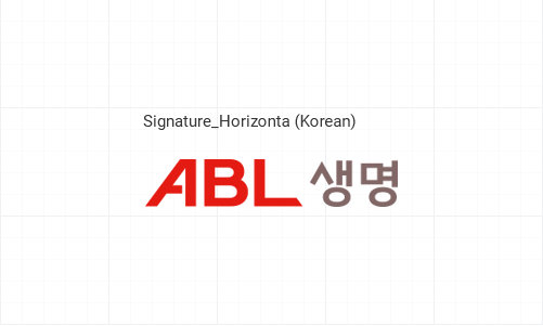 ABL 생명 CI 국문 시그니처 좌우조합